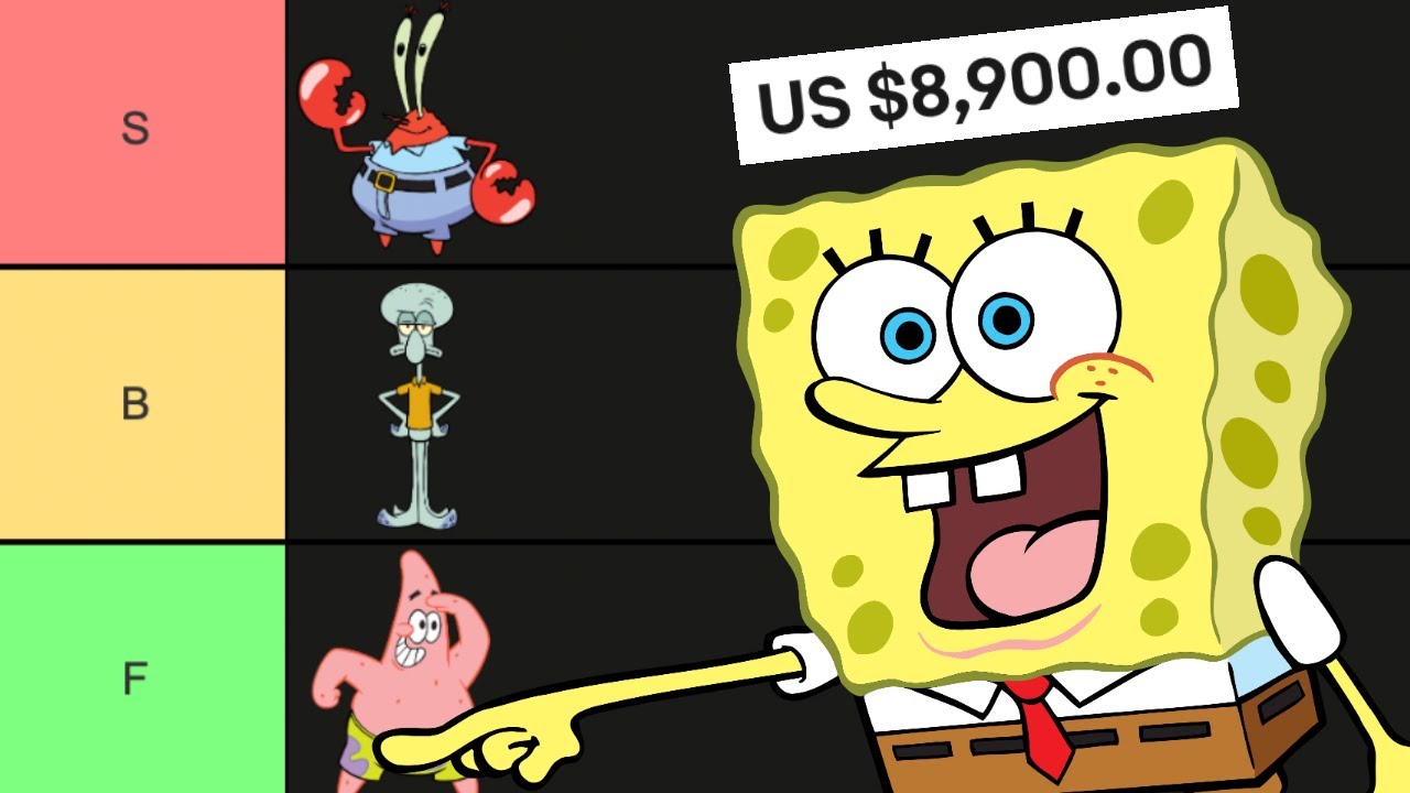 2000s SpongeBob Stock Art tier list