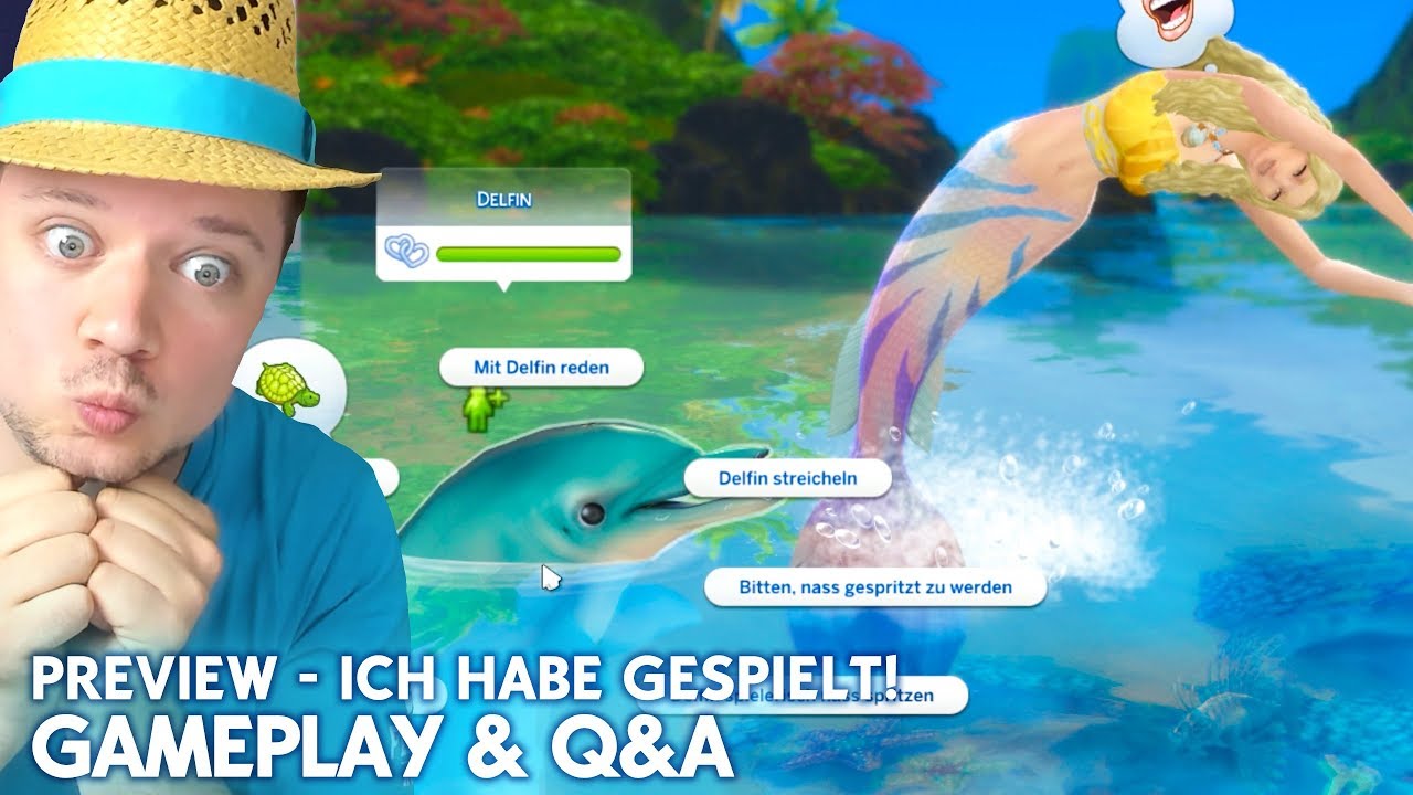 Die Sims 4 INSELLEBEN Preview: Gameplay + Q&A mit Meerjungfrauen, Delfinen und mehr! (deutsch)