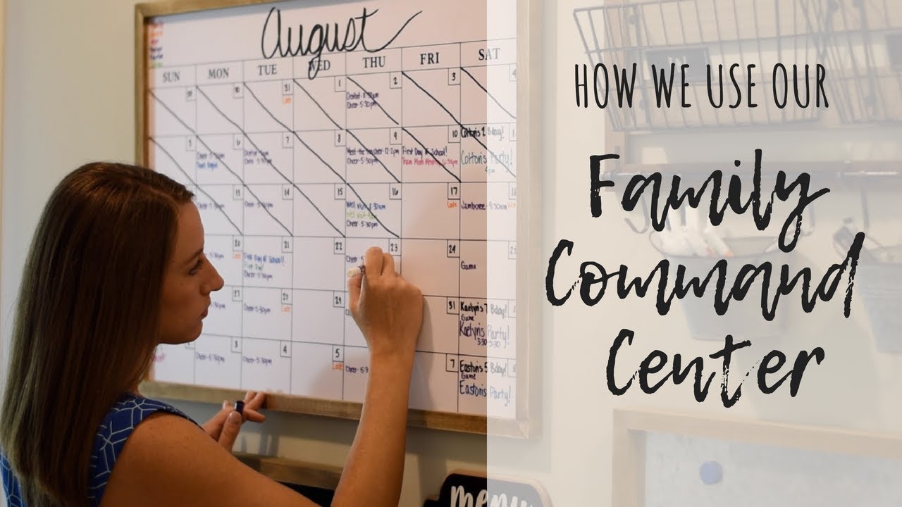 How we use our FAMILY COMMAND CENTER | Back to School 2018