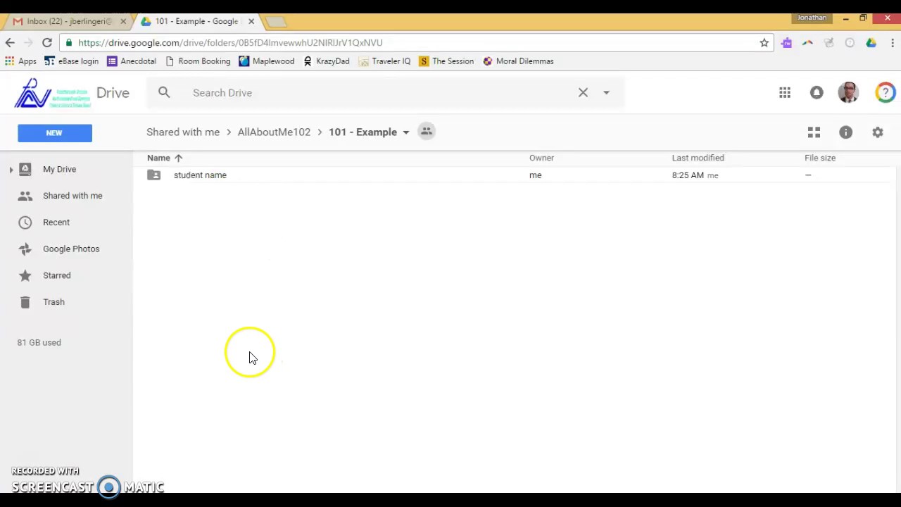 All About Me Portfolio - Nov 2016