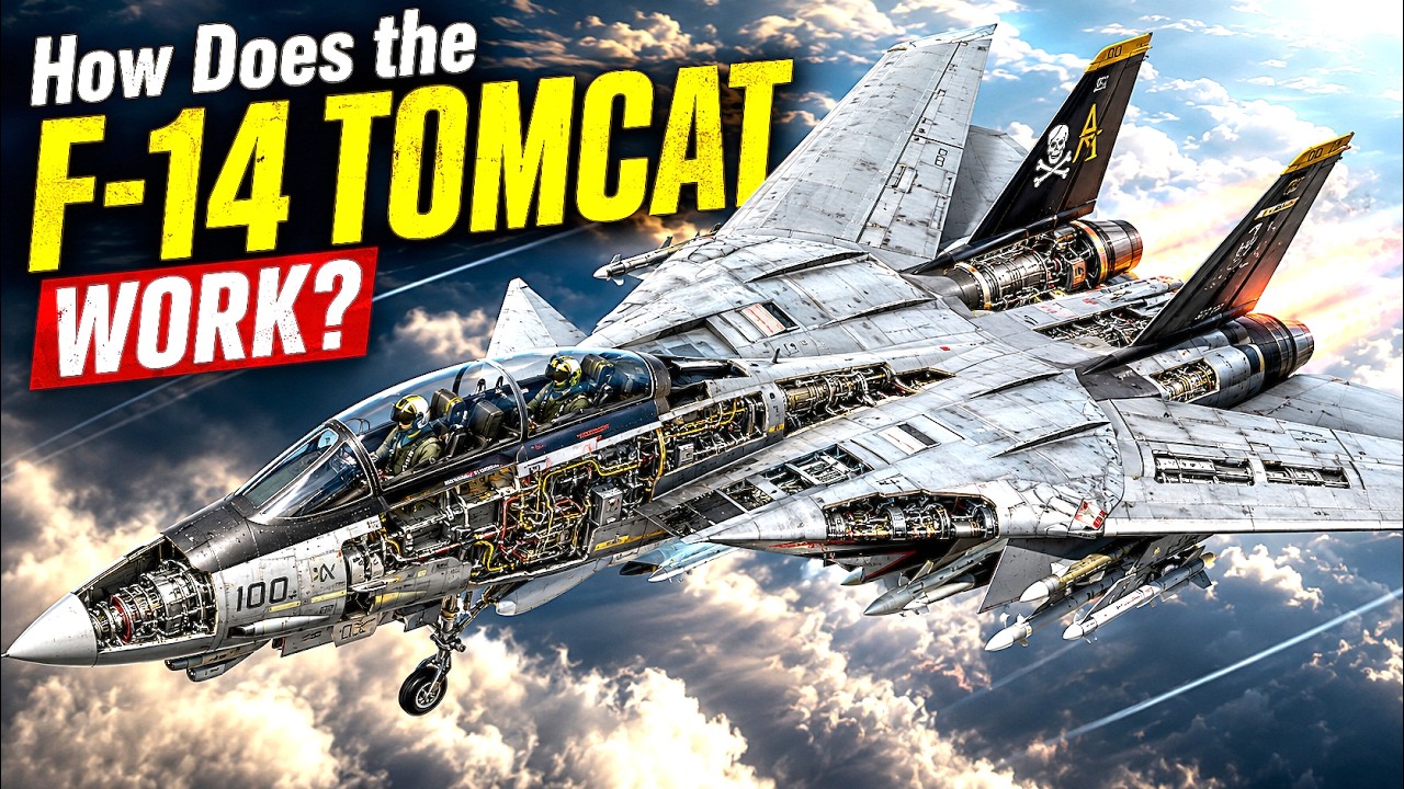 How the F-14 Tomcat Works: Variable-Sweep Wings, AWG-9 Radar & AIM-54 Phoenix
