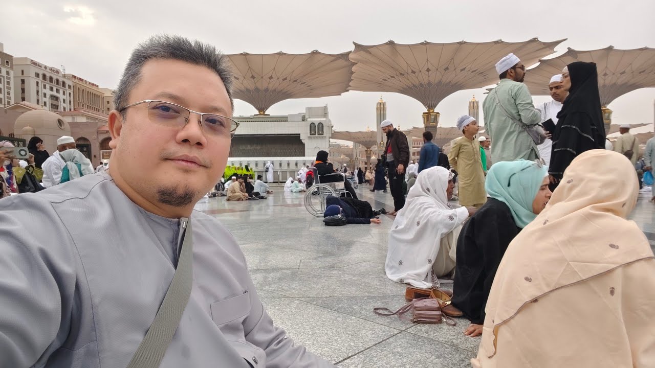 FULL SOLAT JUMAAT DARI MASJID AN NABAWI - SUASANA MENDUNG NAK HUJAN DI AWAL NOVEMBER 2025