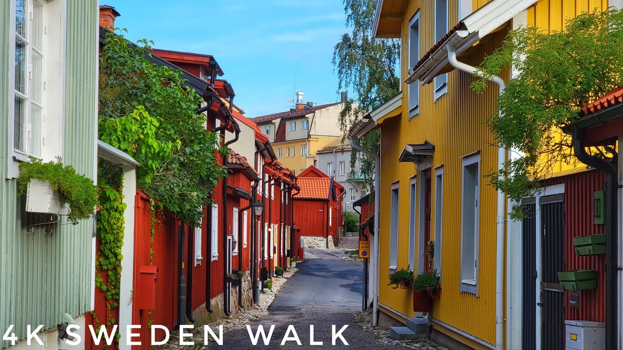 4K Sweden Walk 🇸🇪 Picturesque Strängnäs, Beautiful Summer Sunset Walk