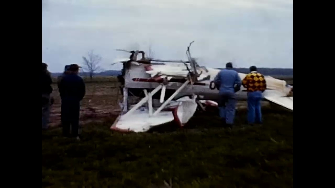 24  Stearman Wreck (starts at 1:00), South Haven, MI, crop dusting 1962 audio