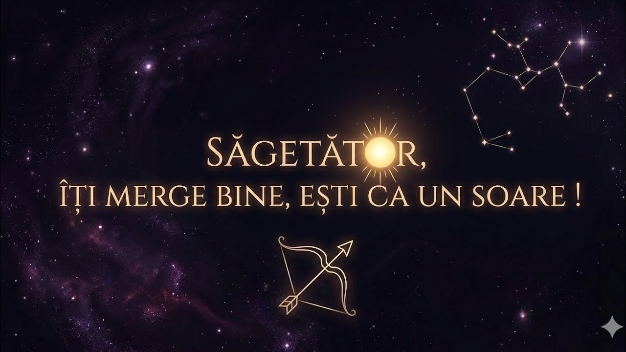 Săgetător luna Martie 2026 !!! Ești un soare ! 