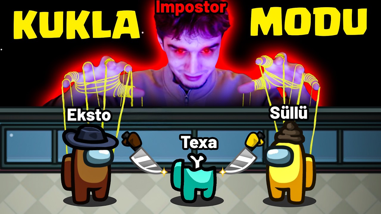 CREWMATELERİ KONTROL EDİP BİRBİRLERİNE KESTİRDİM!! AMONG US KUKLA MODU | Eksto Ömer