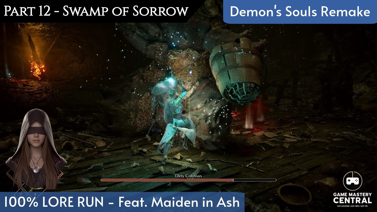 Demon’s Souls Remake 100% Lore Run — Swamp of Sorrow (5-2) + Dirty Colossus Boss