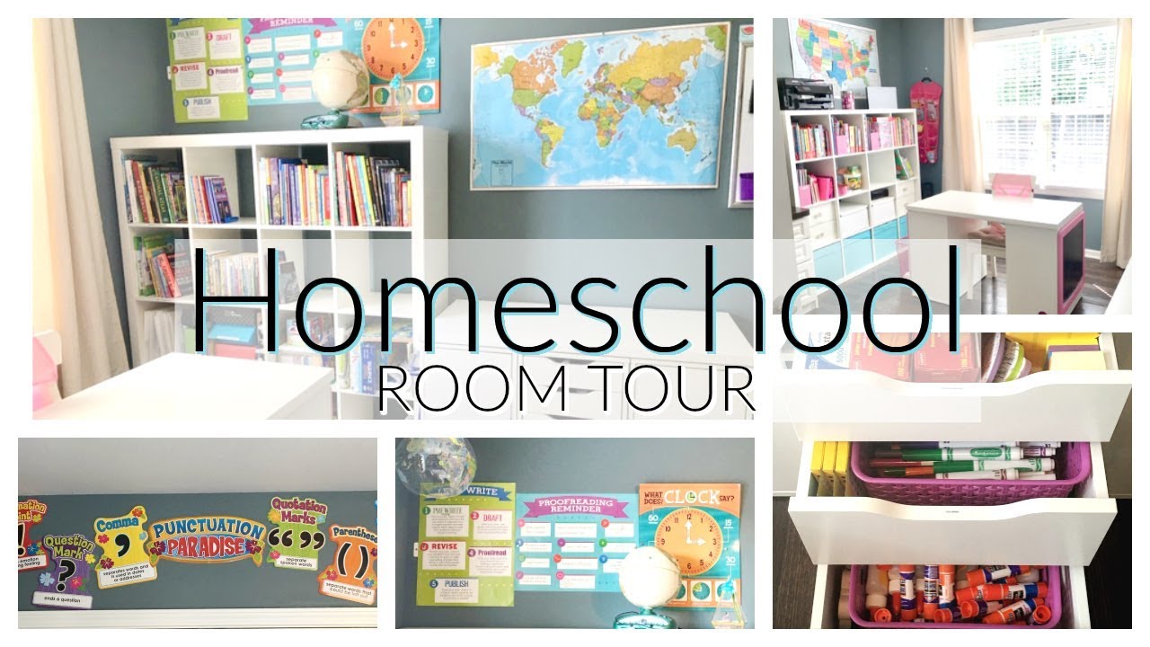 HOMESCHOOL ROOM TOUR & ORGANIZATION 2019! | HOW TO ORGANIZE YOUR HOMESCHOOL ROOM | IKEA ORGANIZATION