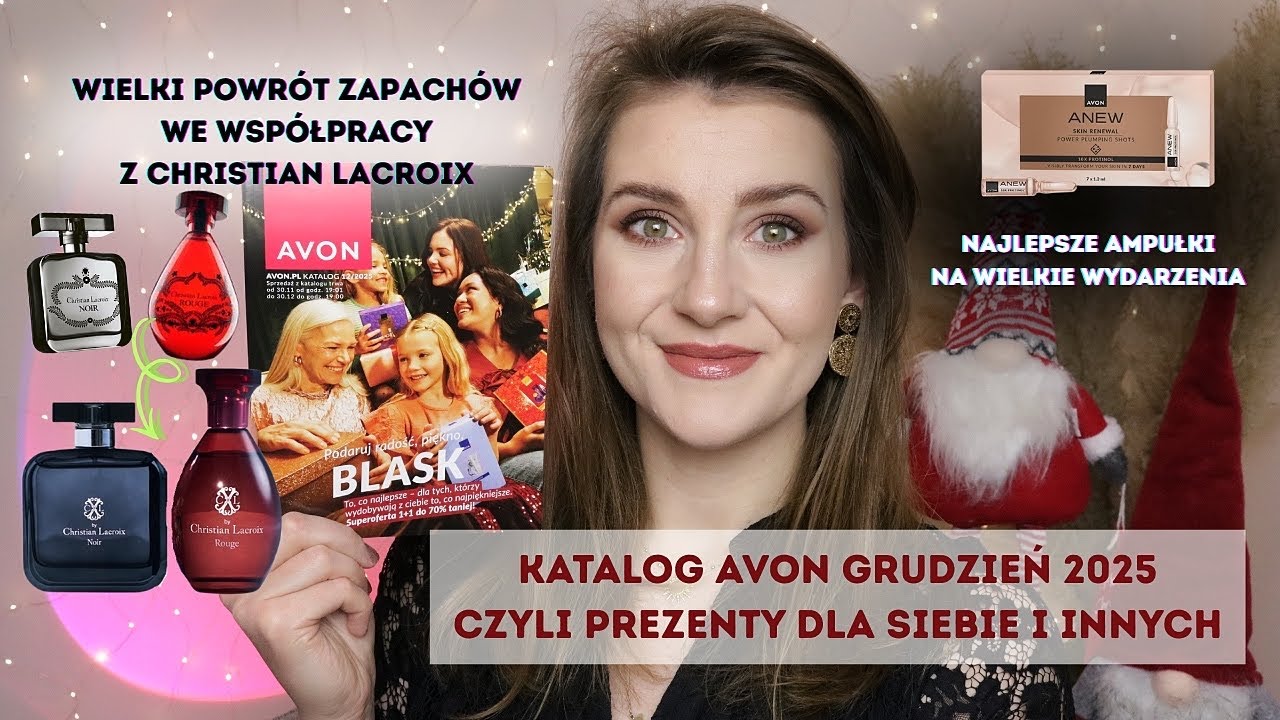🎁 CHRISTIAN LACROIX ROUGE WRACA?! NIE KUPUJ ZESTAW&Oacute;W- BIERZ POJEDYNCZO! AVON KATALOG GRUDZIEŃ 2025 🎁