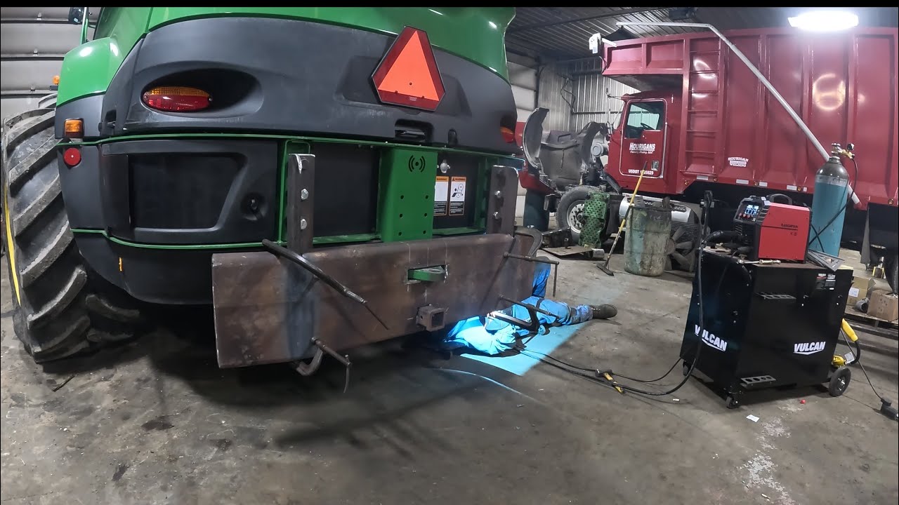 Bumper Build on John  Deere 9900 Chopper With Arccaptain 250 MiG Welder
