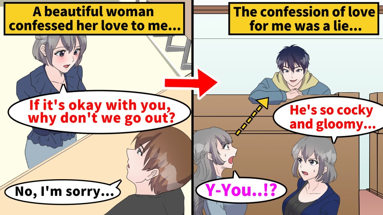 【Manga】A beauty from the university made a confession of love to me. But that love is false...