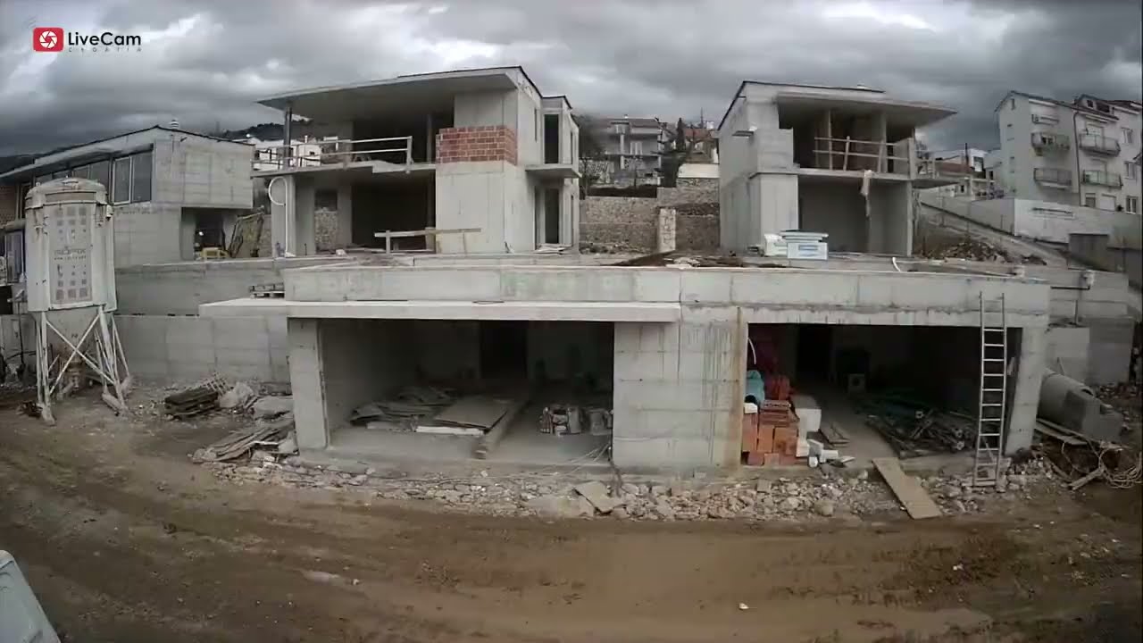 Aparmani Pellio, Crikvenica, time lapse gradnje 2019-2020. Olive Garden Villas