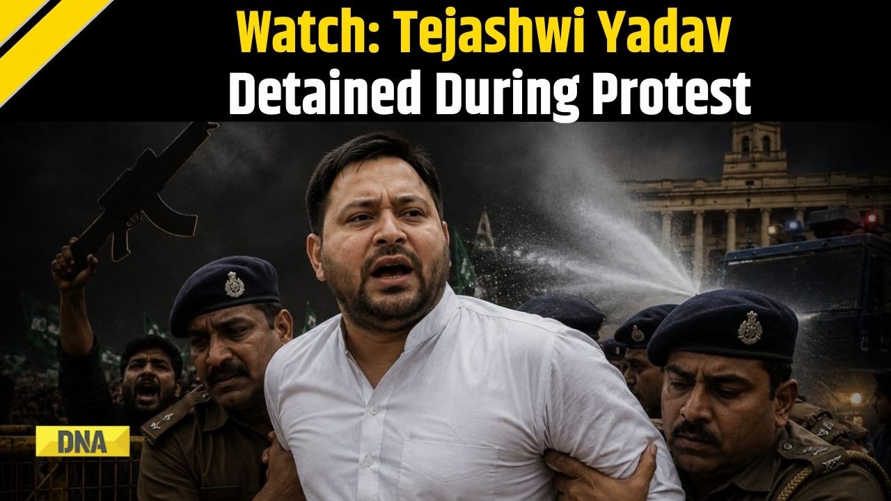 Bihar News: Tejashwi Yadav Detained During RJD Raj Bhavan March Over Alleged AK-47 Firing | NEET