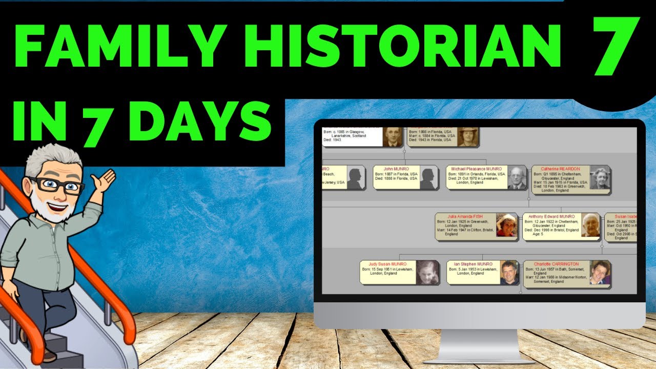 What I Discovered Using Family Historian 7 for 7 Days - (Genealogy Software Showcase Ep9)