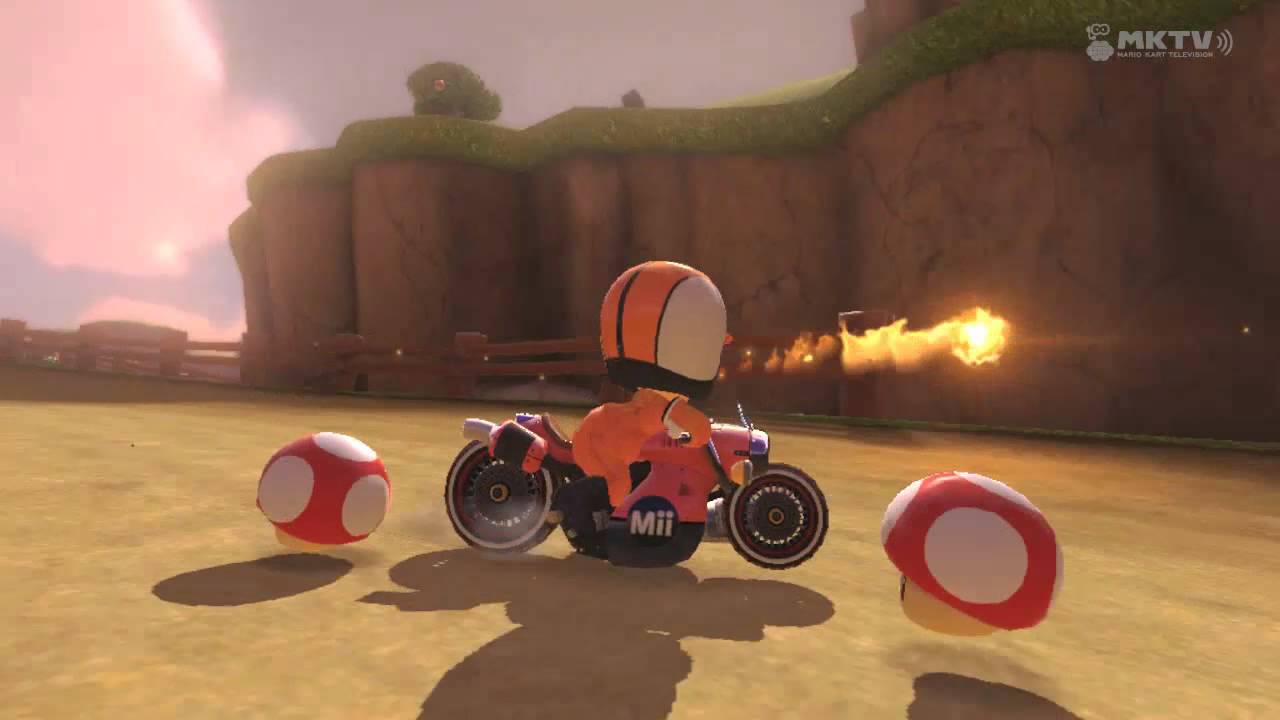 The Blue (Spiny) Shell Glitch as seen in Mario Kart 8