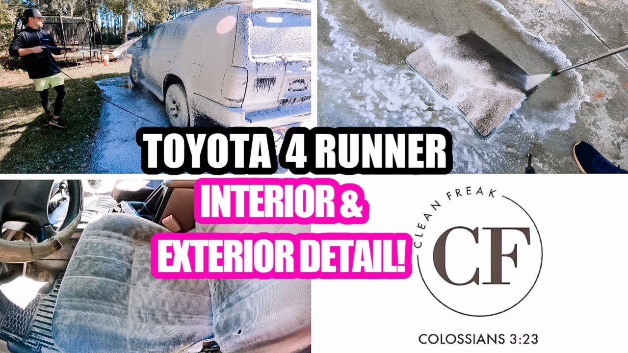 TOYOTA 4RUNNER FULL CAR DETAIL | Interior and Exterior Car Detail | Deep cleaning