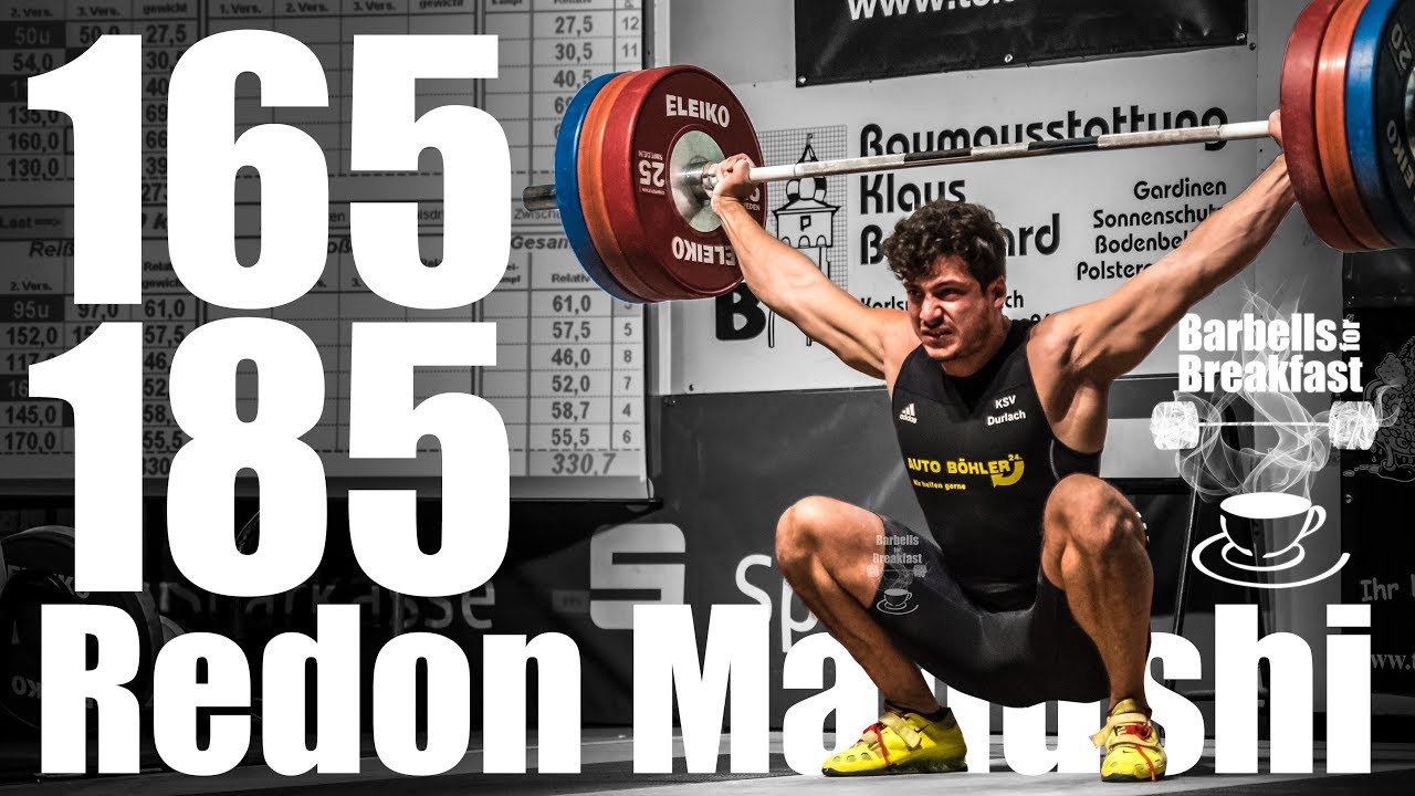 Redon Manushi (94kg France/KSV Durlach) 165kg Snatch 185kg Clean and Jerk - 2017-09-30