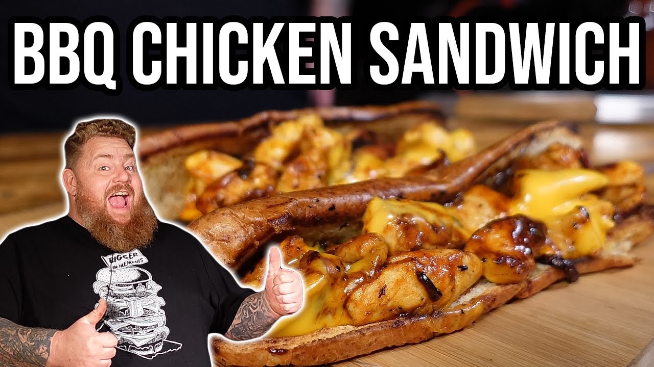 BBQ Chicken Sandwich - schnell, einfach, mega geil - BBQ & grillen für jedermann