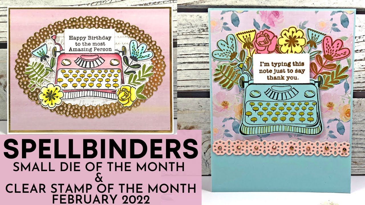 Spellbinders Clear Stamp and Small Die of the Month | February 2022