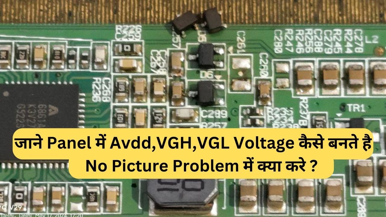 Sony Tv No Picture avdd, vgh, vgl Voltage Missing 