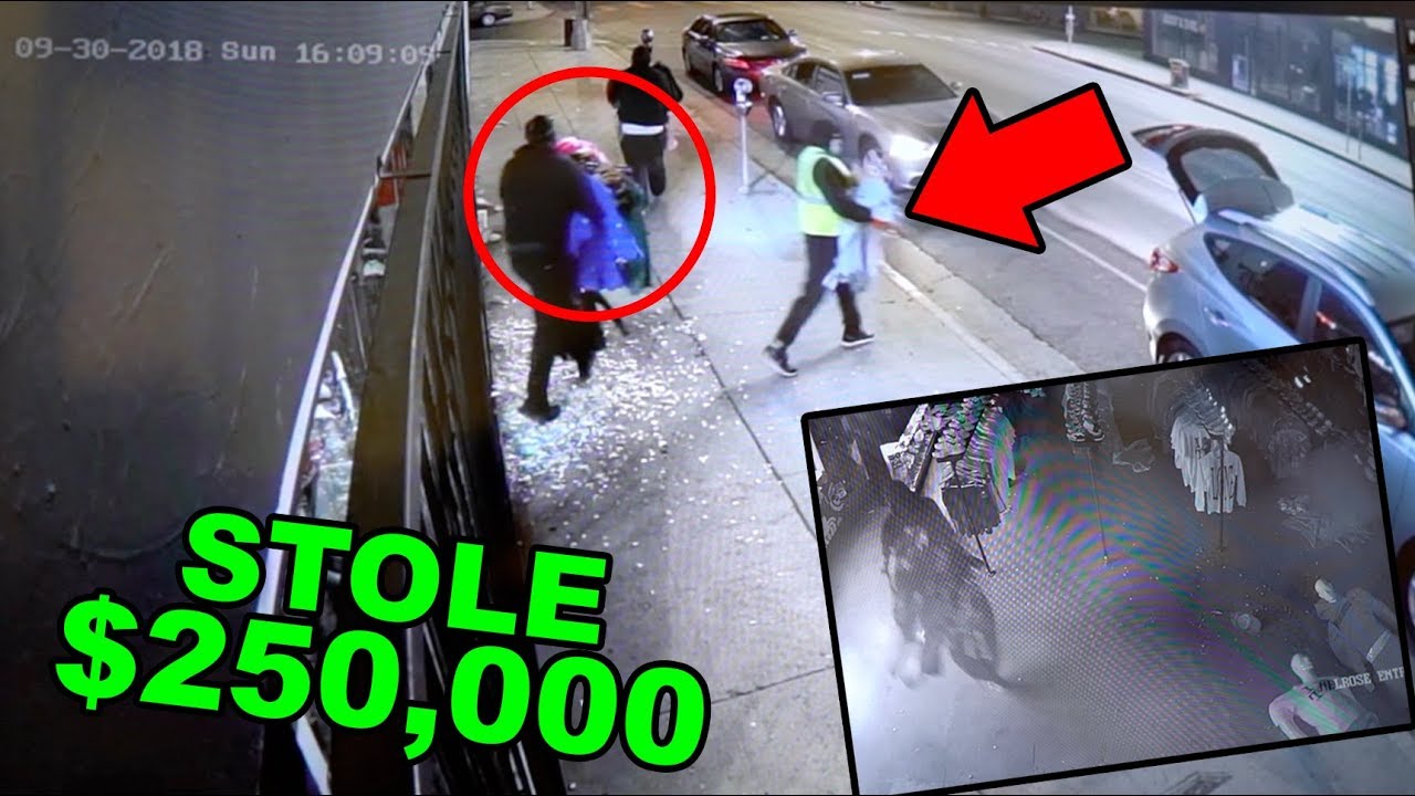 SNEAKER SHOP ROBBED ON CAMERA! *STOLE $250K WORTH SUPREME, BAPE AND MORE*