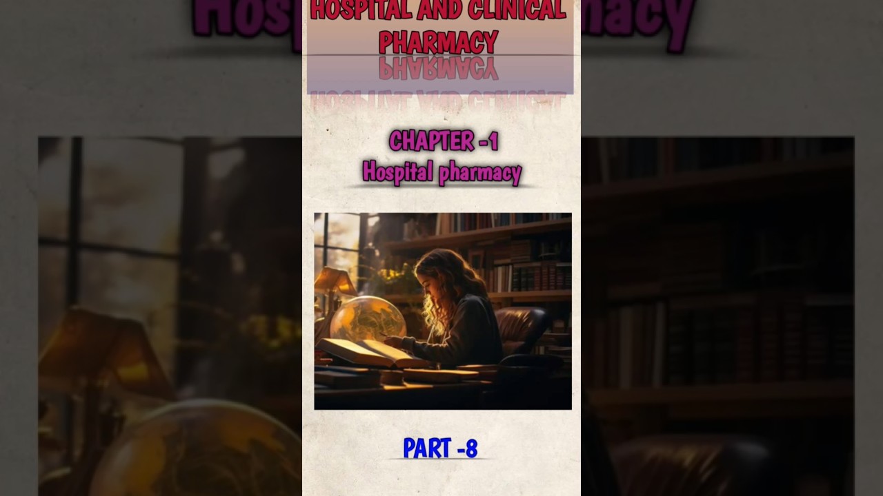 Hospital pharmacy- Chapter-1 (part-8)notes 