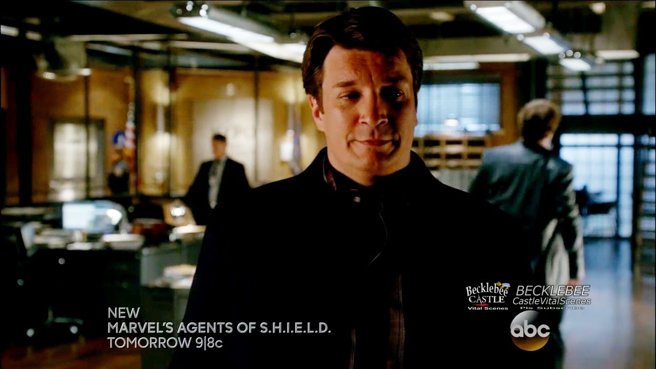 Castle 8x06 End Scene Castle & Slaughter Advice “Cool Boys” Season 8 Episode 6