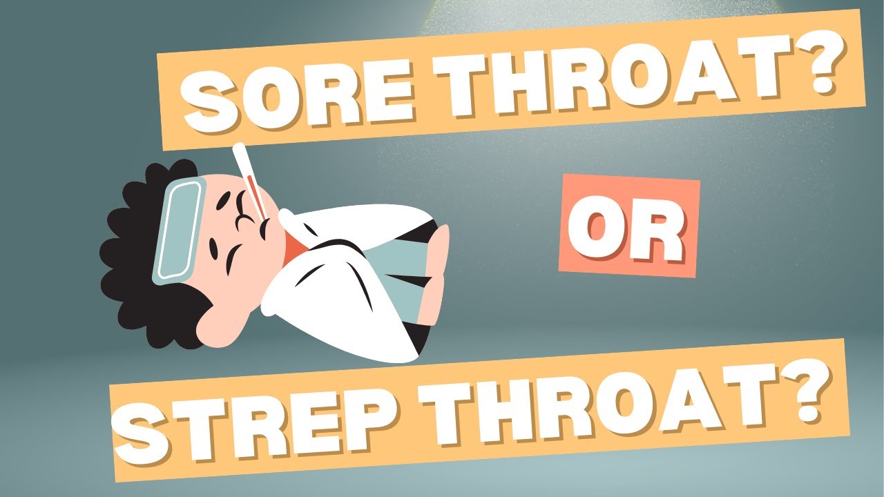 viral vs bacterial example: sore throat vs strep throat