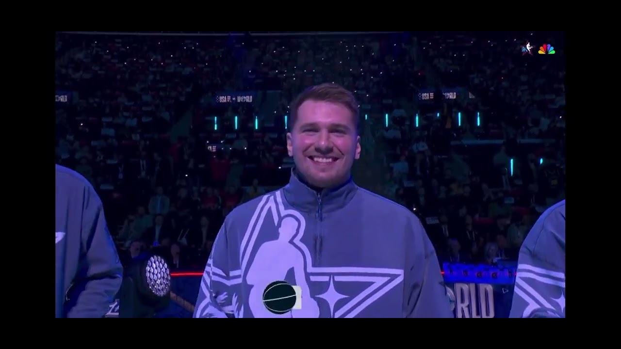 Вступительная заставка к баскетбольному матчу НБА на канале NBC. Матч всех звезд НБА 2026 года.