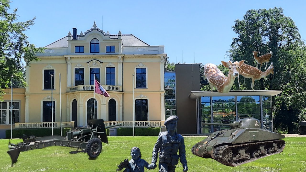 Wandelen rondom Airborne museum Hartenstein en het prachtige park Hartenstein | 4K