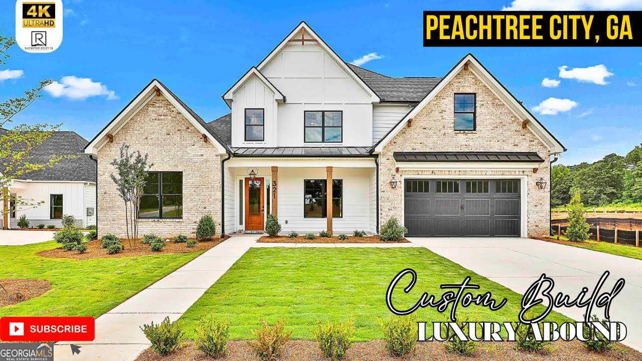 Discover the MODERN Features of This CUSTOM BUILT LUXURY Home in Peachtree City GA Real Estate!