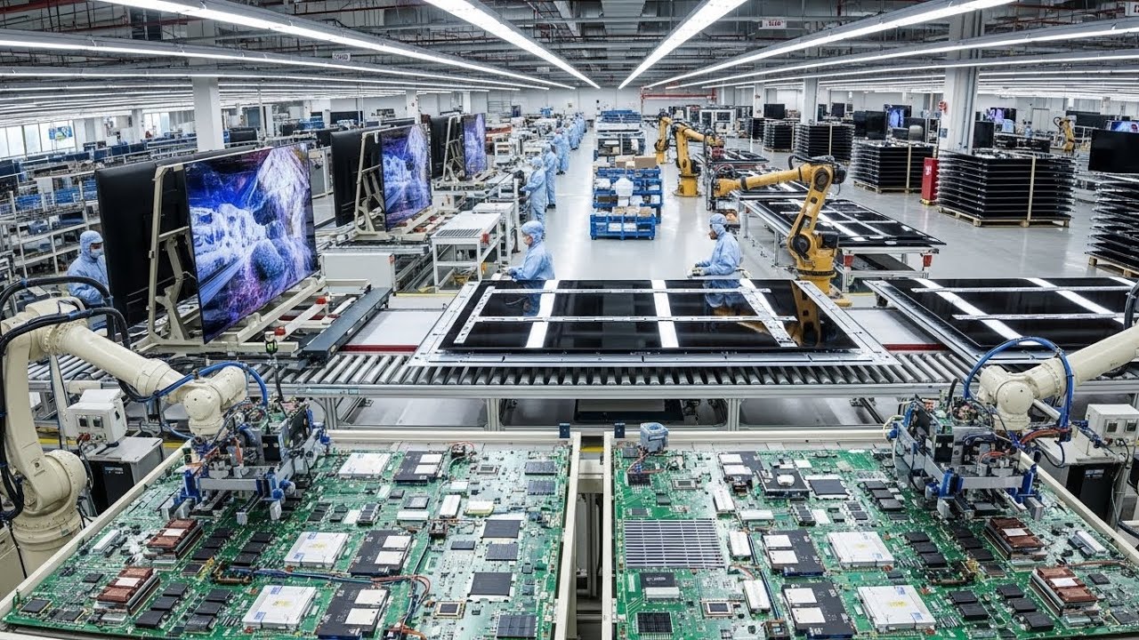 How Smart TVs Are Made – Inside the Electronics Assembly Mega-Line (Full Process)