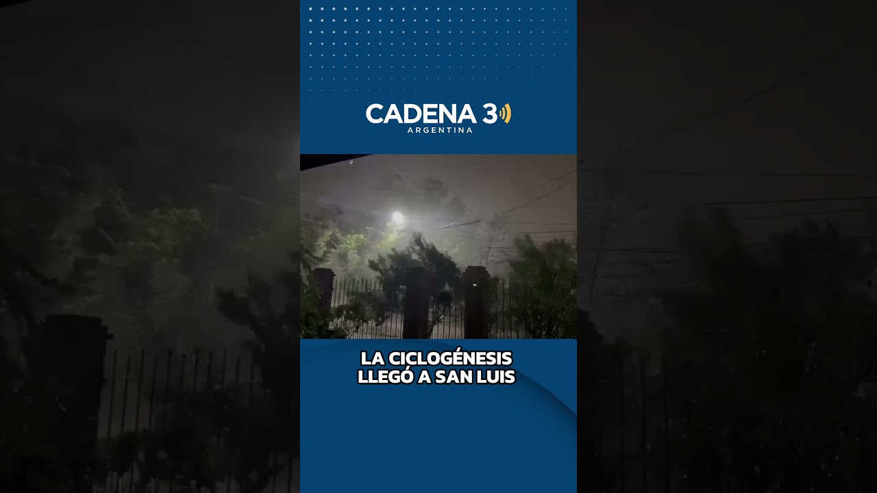 ALERTA METEOROL&Oacute;GICA: FUERTE TEMPORAL YA LLEG&Oacute; A SAN LUIS #noticias #clima
