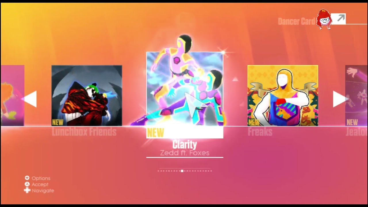 Just Dance Fitted 2018 - Menu