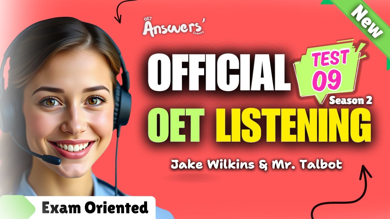 OET LISTENING TEST 17.07.2025 | #oet #oetexam #oetnursing #oetlisteningtest