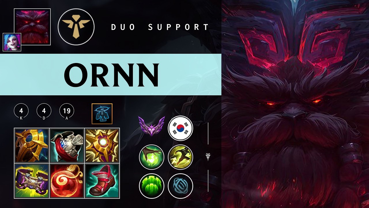 Ornn Support vs Camille - KR Master Patch 26.04