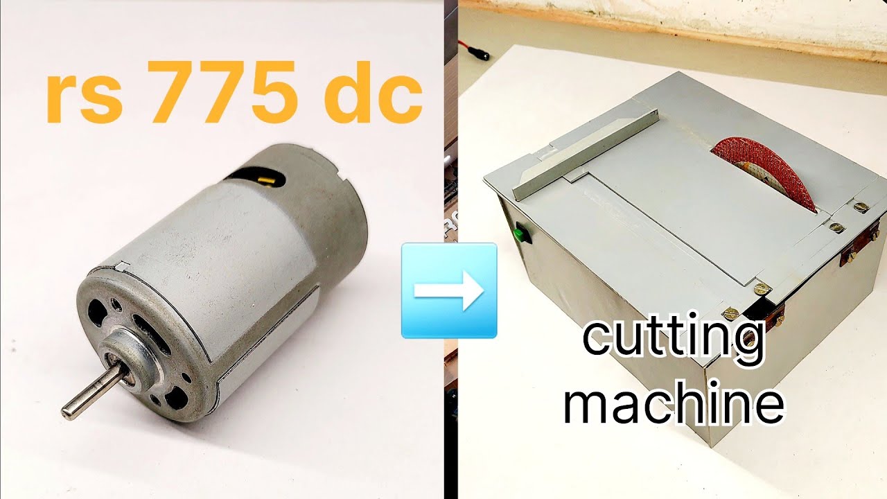 How to make mine powerful CUTTING MACHINE using RS 775 dc motor ,PVC PIPE.