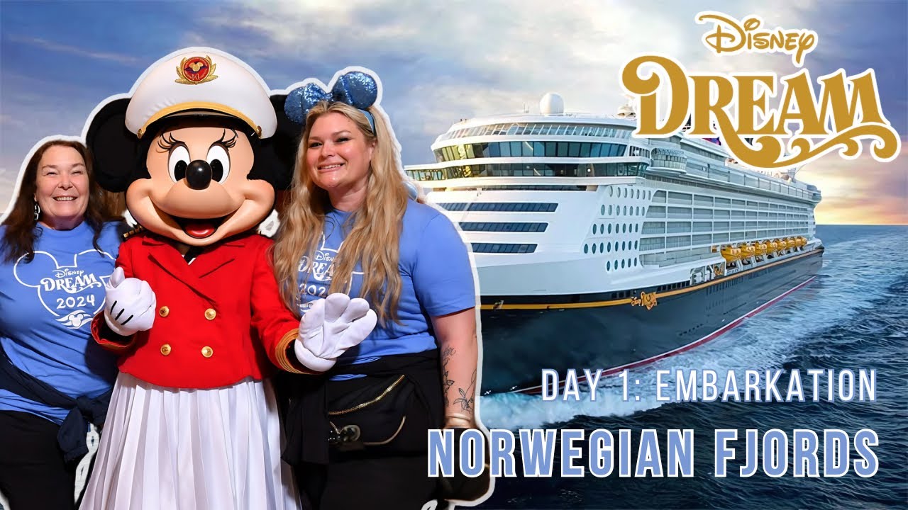Disney Dream Cruise Vlog Day 1 ✨ Embarkation Day in Southampton | Norwegian Fjords Adventure 🚢