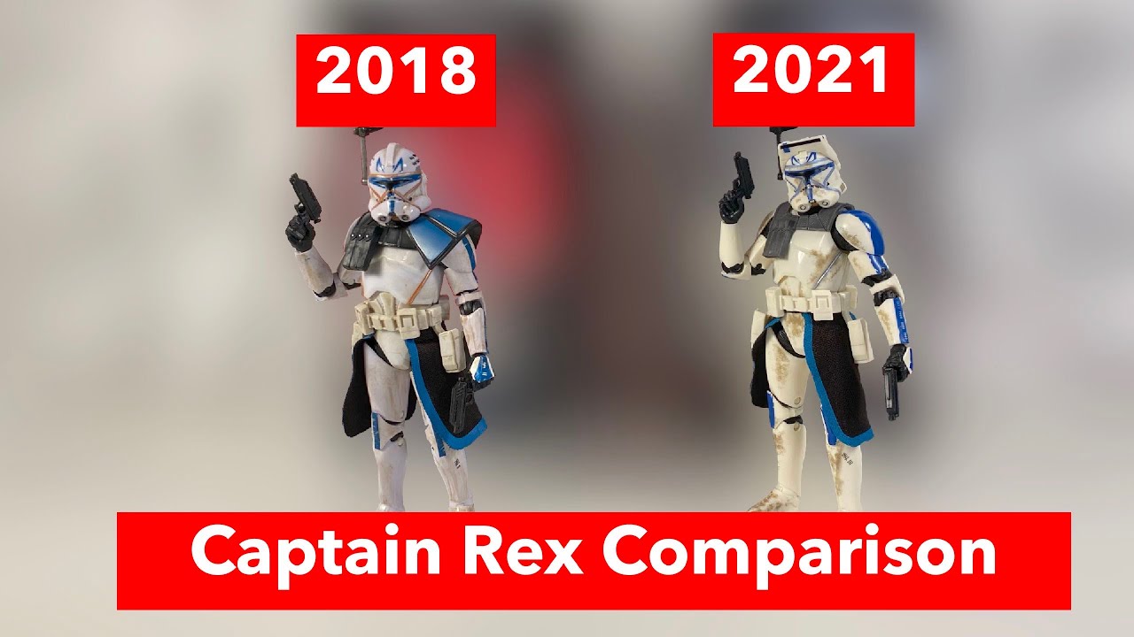 Black Series Captain Rex Comparison! (2018 VS. Bad Batch)