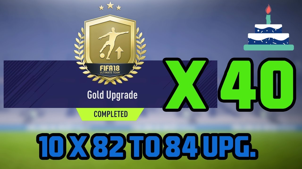 40 Gold upgrade packs / 10 x 82-85 and more! FIFA 18