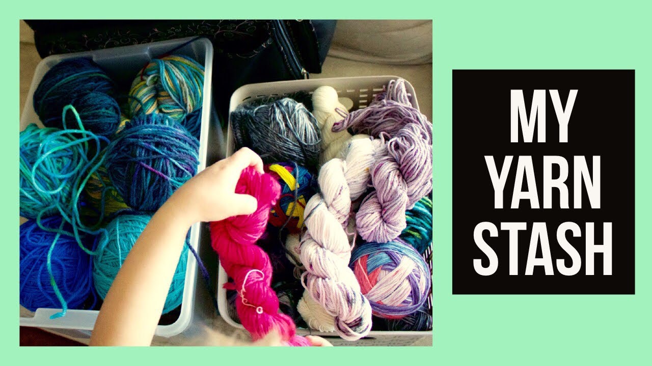YARN STASH TOUR | check out my little collection