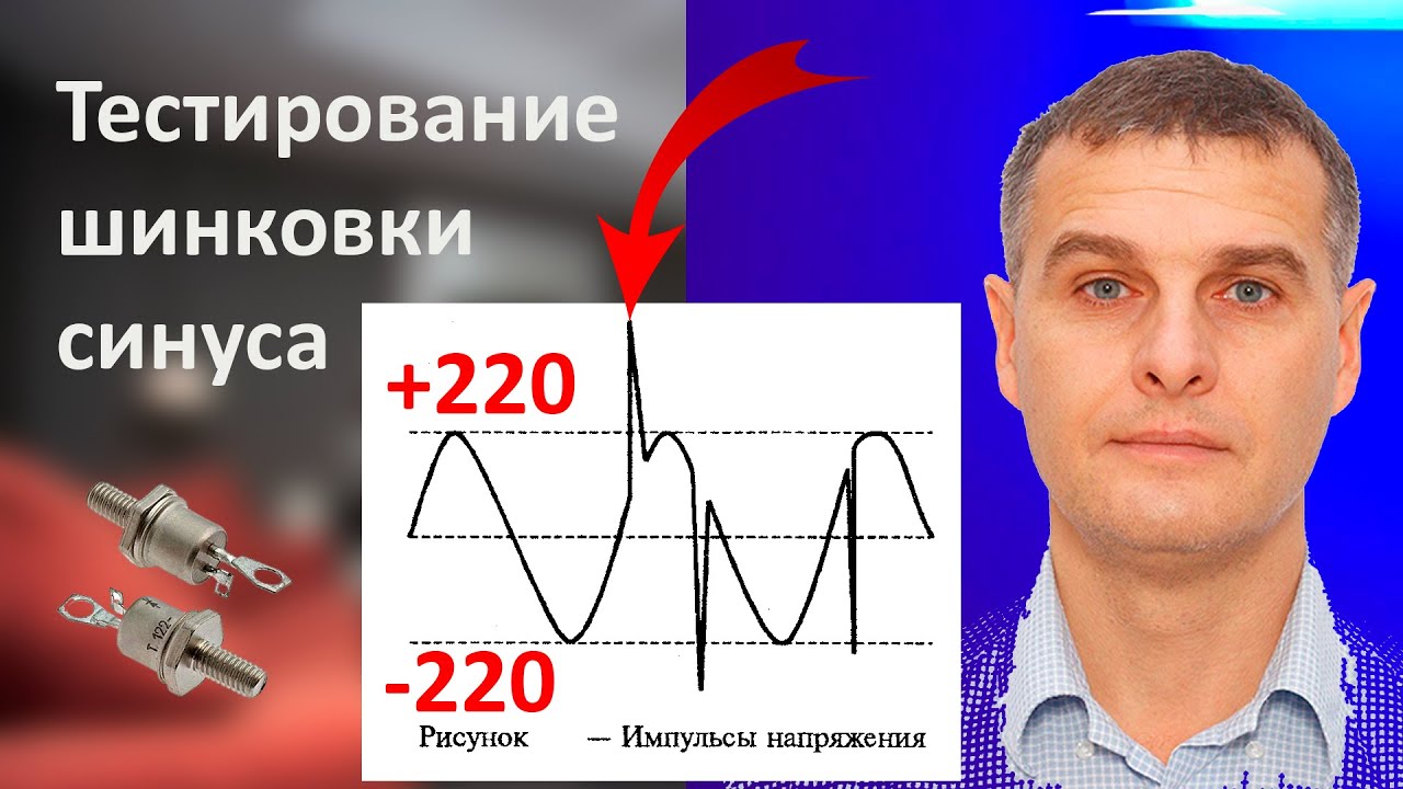 Тестирование шинковки синуса. Проверка на осциллографе аналога МИМ. Импульсы в первичной цепи.