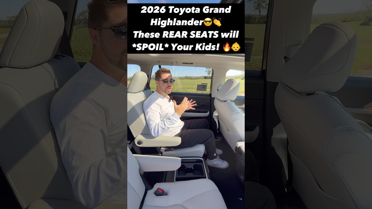 Toyota Grand Highlander z 2026 r. ma wspaniałe tylne siedzenia, kt&oacute;re rozpieszczą Twoich pasażer&oacute;w!
