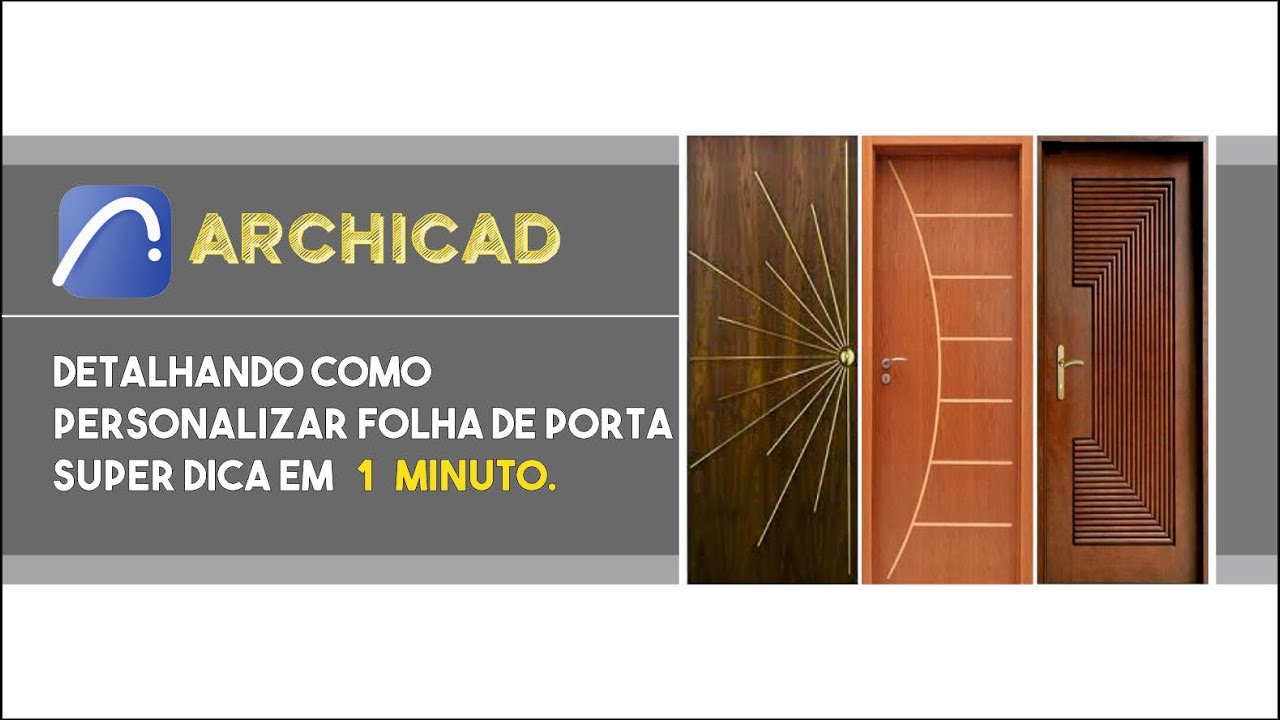 DETALHANDO, COMO PERSONALIZAR FOLHA DE PORTA #ARCHICAD