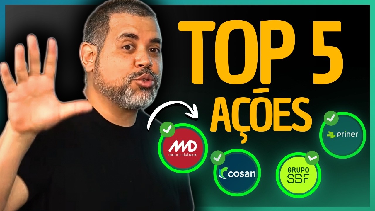 TOP 5 AÇÕES PARA BUSCAR 100% DE LUCRO EM 2026 (CARTEIRA COMPLETA)