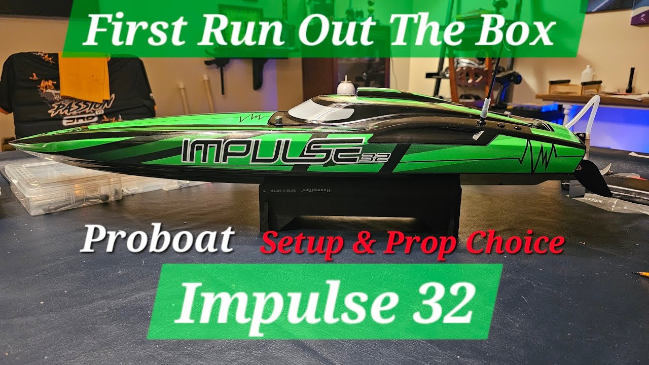 Первый запуск Proboat Impulse 32! Работает плавно и быстро. Она просто супер!!!