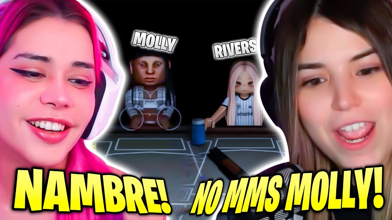 CRYSTAL MOLLY JUEGA ROBLOX CON RIVERS! 🤣🤣