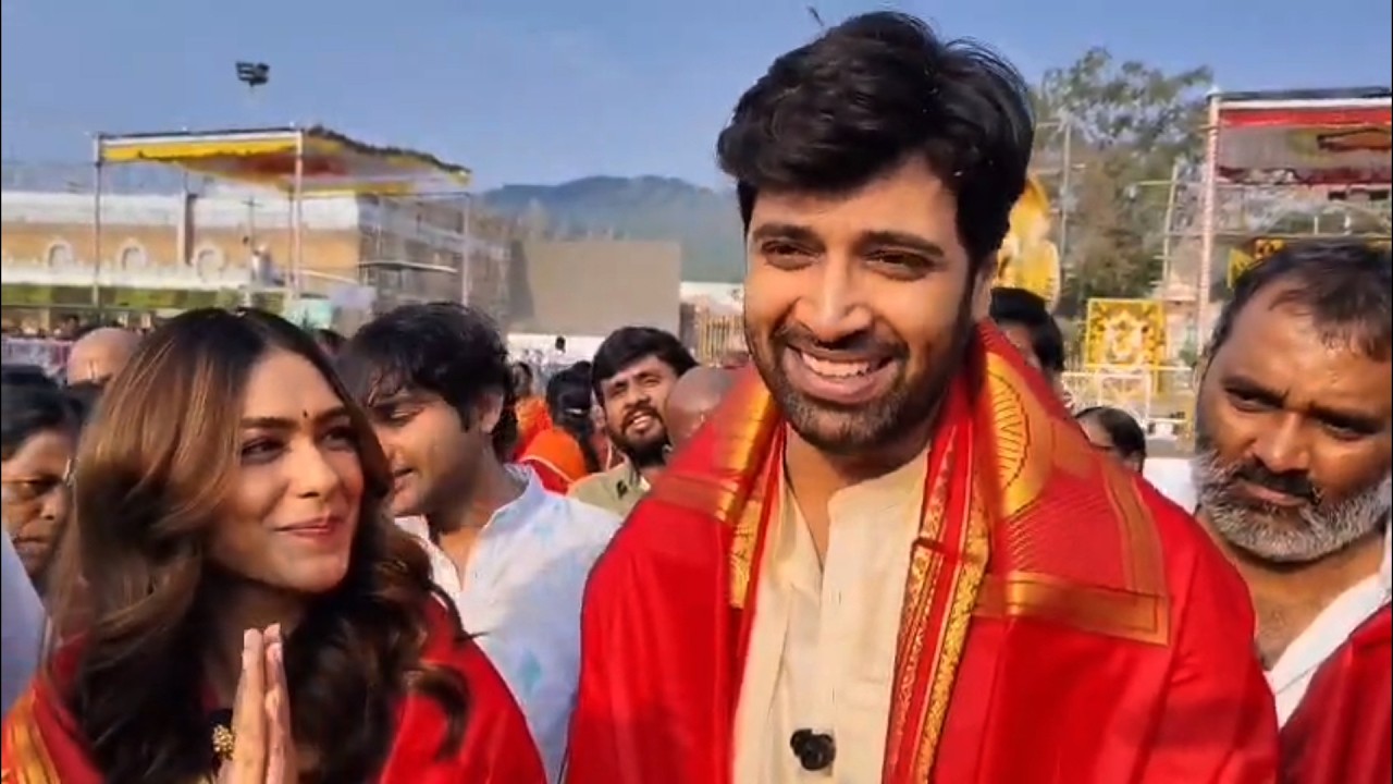 Hero Adivi Sesh & Mrunal Thakur Visuals At Tirumala | #Dacoit | Daily Culture