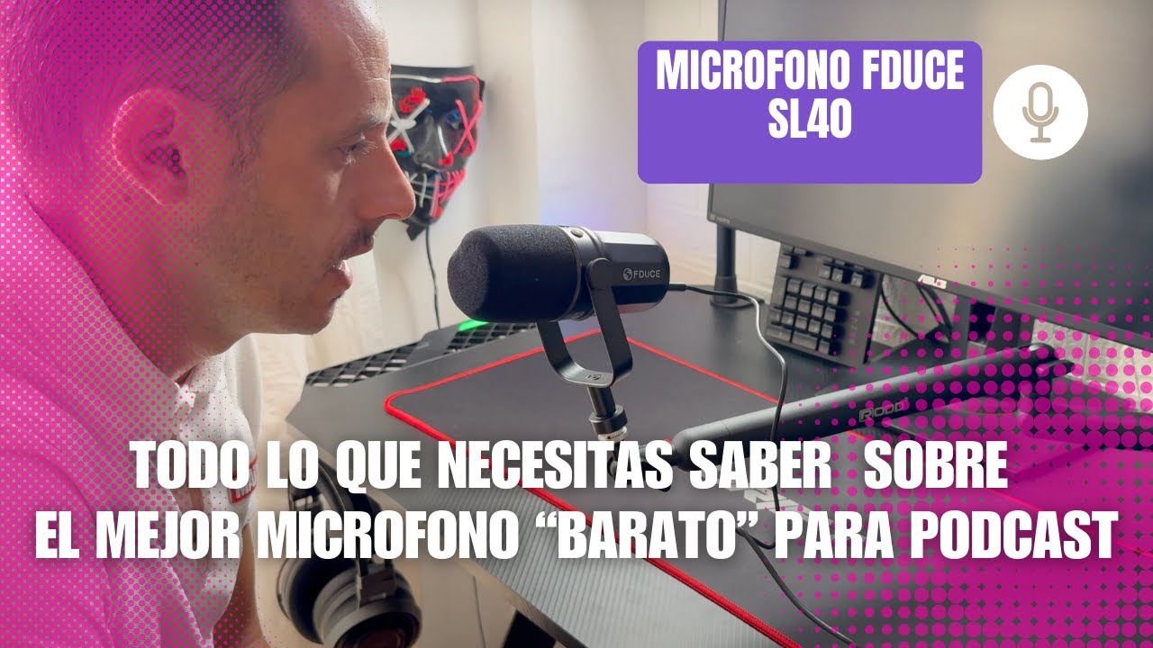 Fduce SL40  | El mejor micrófono Dinámico Low Cost | Micrófono top para Podcast