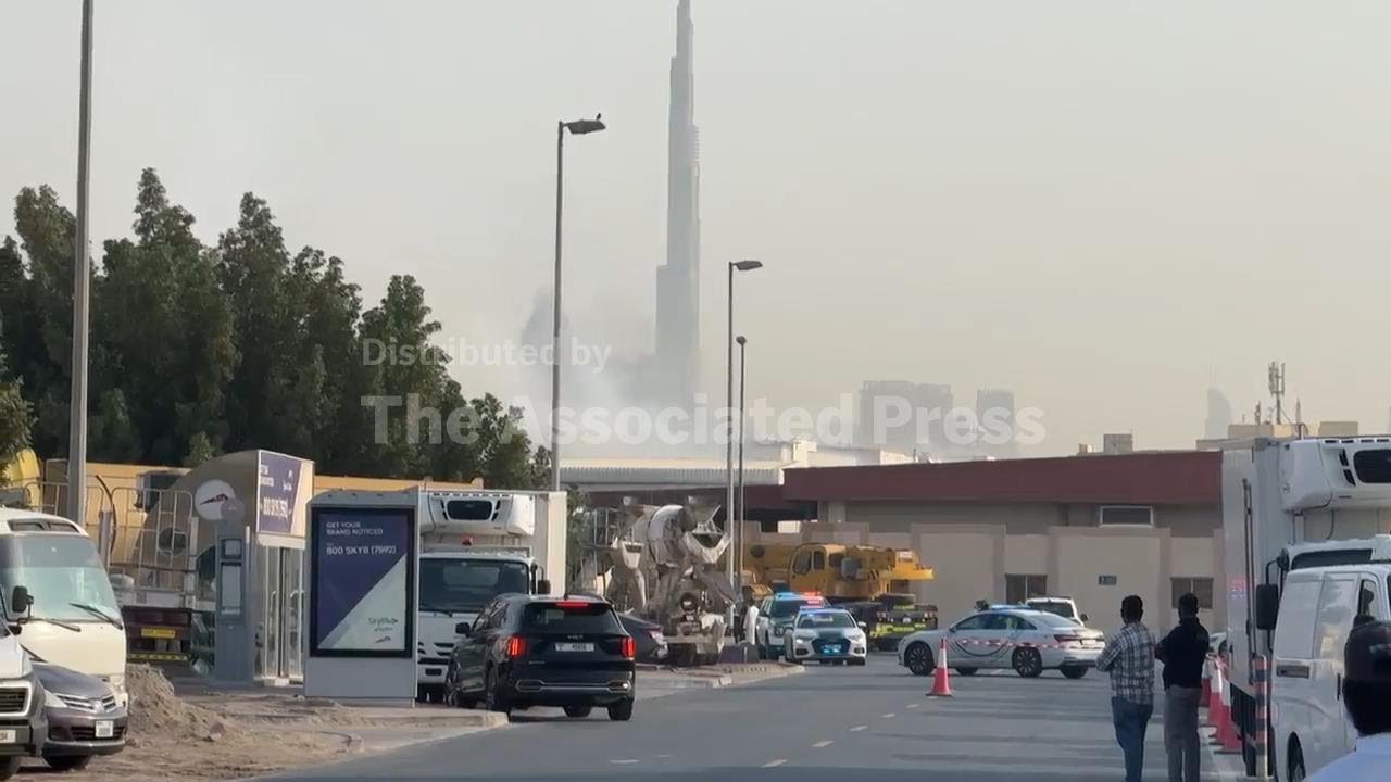 Interception debris ignites warehouse fire and damages building in Dubai amid ongoing Iran attacks